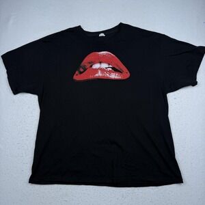 Rocky Horror Picture Show Shirt Mens 2XL Black Red Lips Graphic Tee Alstyle